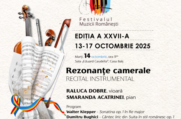 Afiș 14 oct. ora 11.00, sala Caudella 50.70